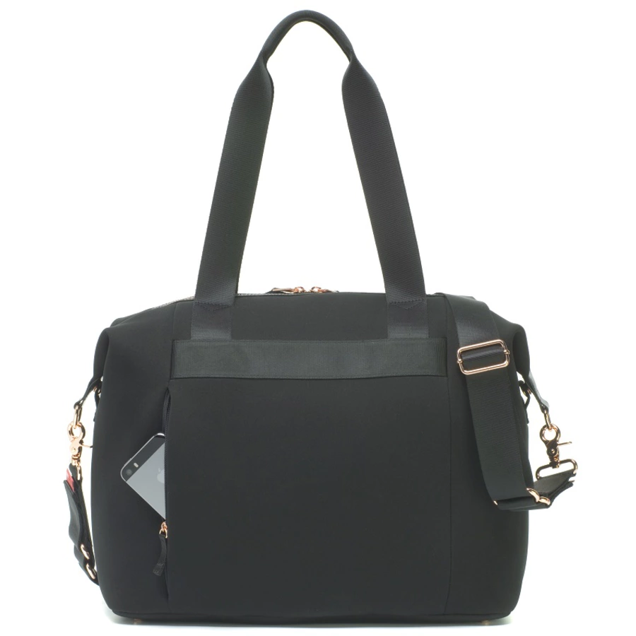 storksak Wickeltasche Stevie Luxe Black Scuba - schwarz