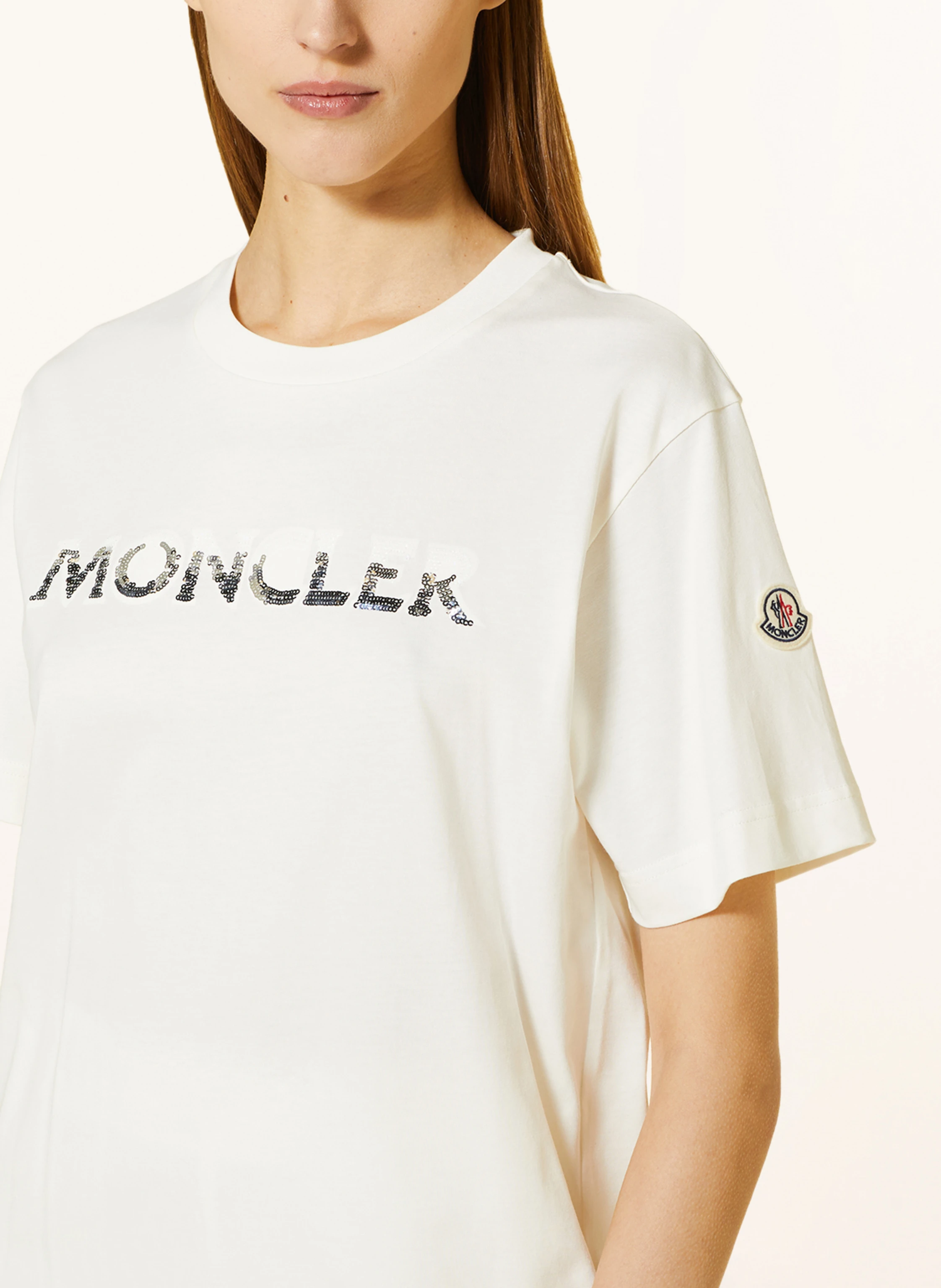 MONCLER T-Shirt mit Pailletten