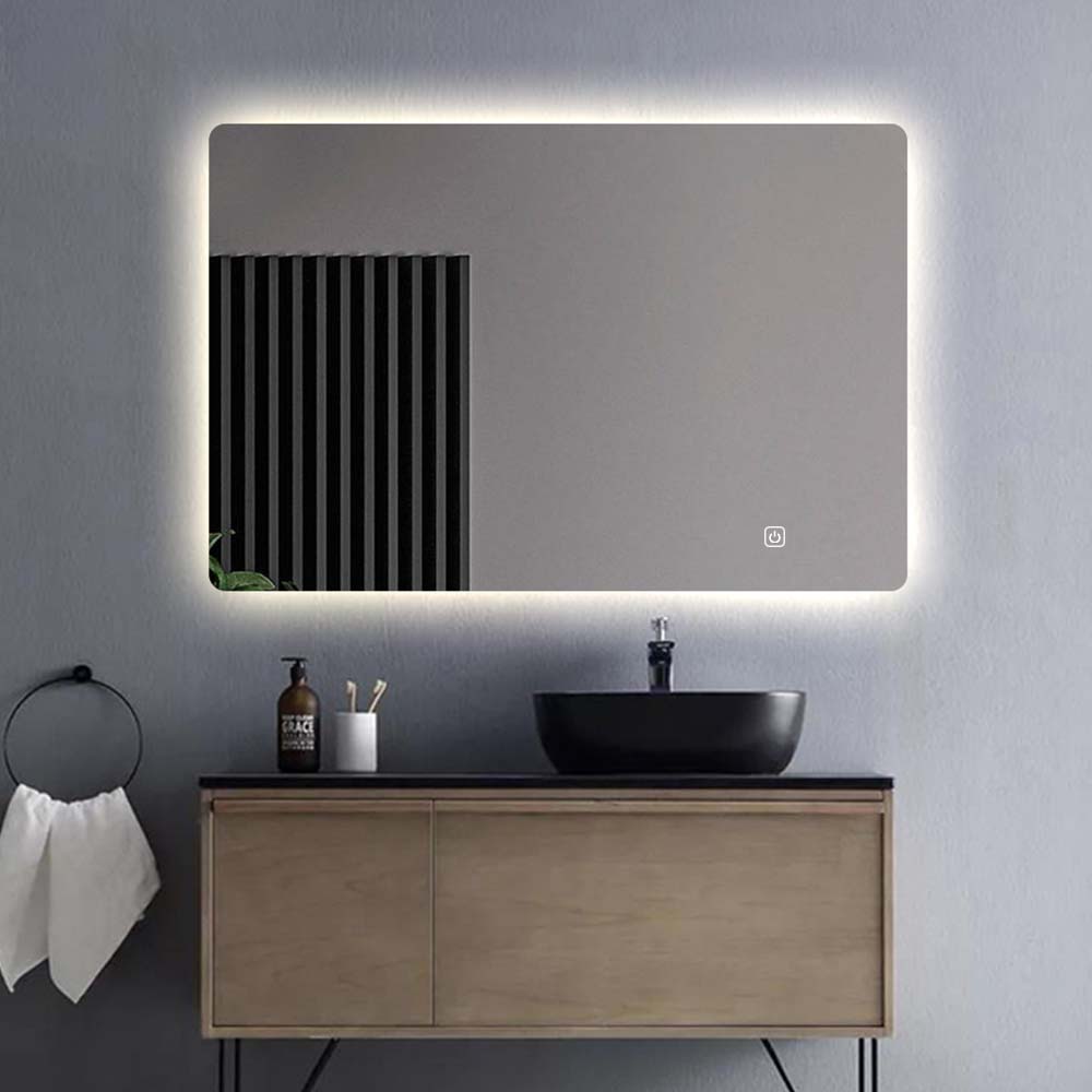 Saniclear Aspen spiegel 100x70cm met LED verlichting en spiegelverwarming