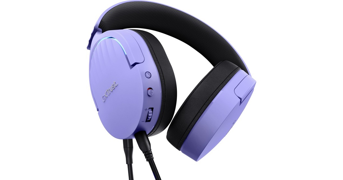 TrustGXT 490P Fayzo 7.1 USB gaming headset over-ear   (Paars, PC, PlayStation 4, PlayStation 5)