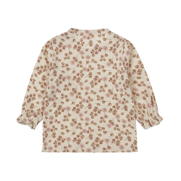 Dirkje T-Shirt Lange Mouw Print Off White