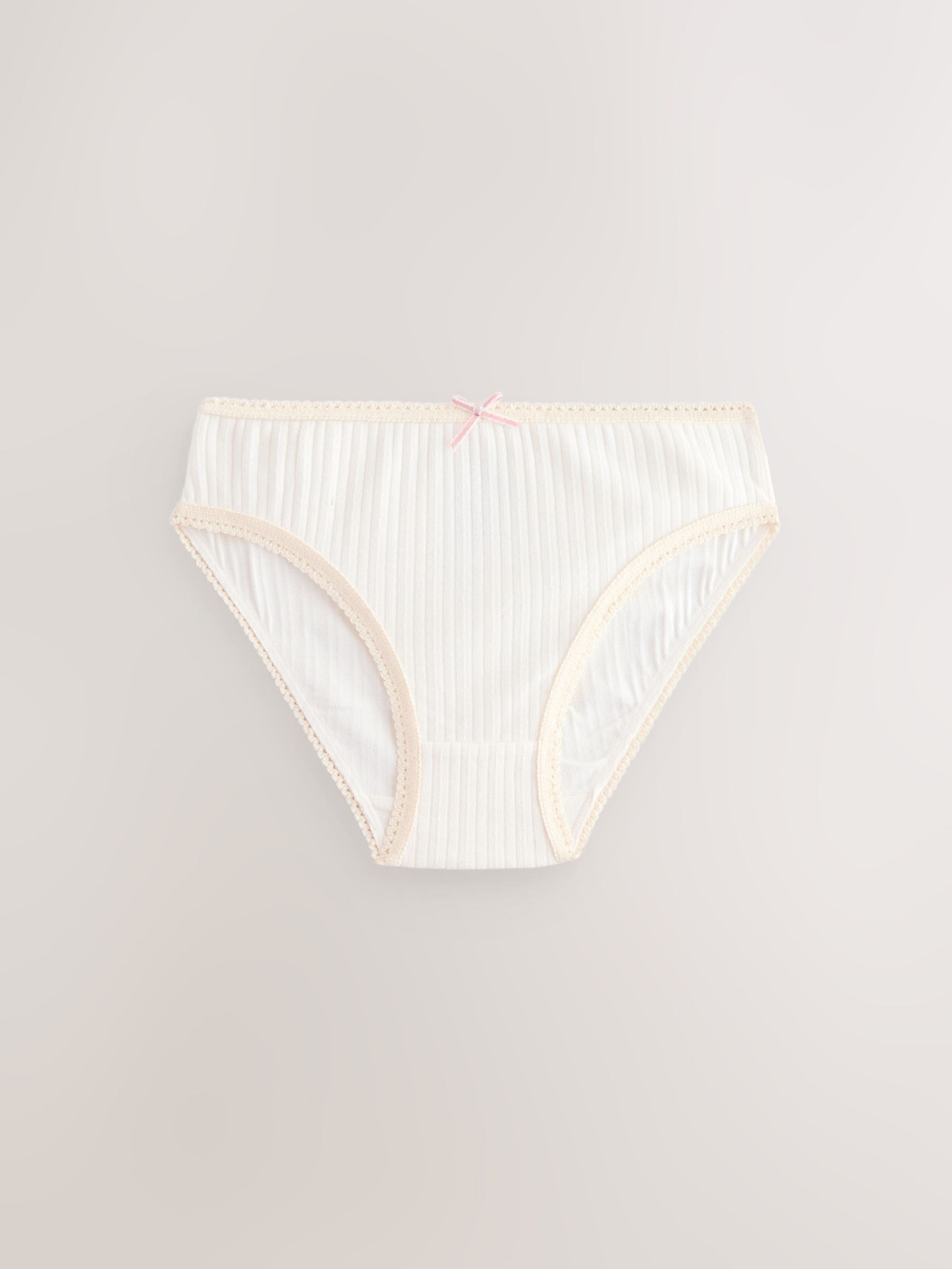 Crème gestreept - Set van 5 Bikini Onderbroeken (1.5-16jr)