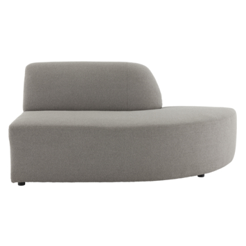 Modulaire bank Lieve eindstuk hoek rechts groot model taupe stof