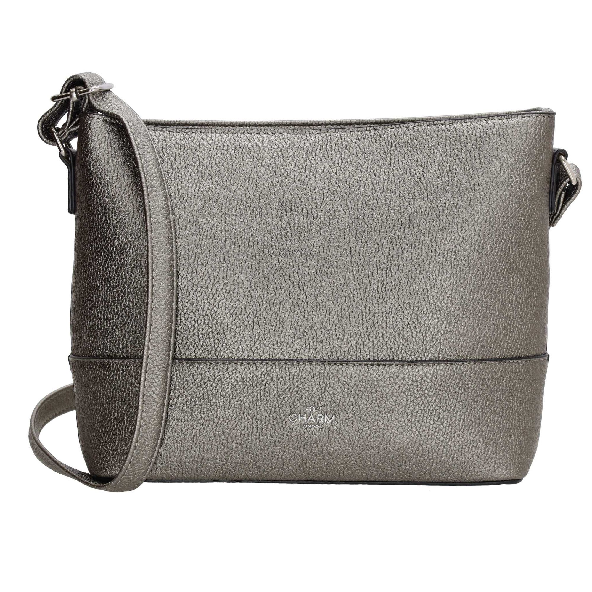 Charm London Stratford Schoudertas L Pewter