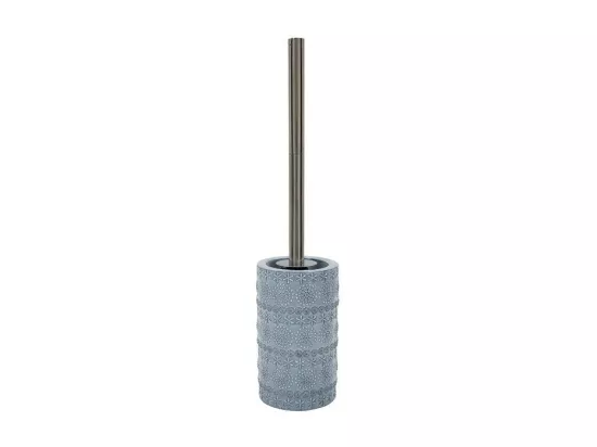 Brosse Wc avec support Porcelaine RELIEF Gris Spirella