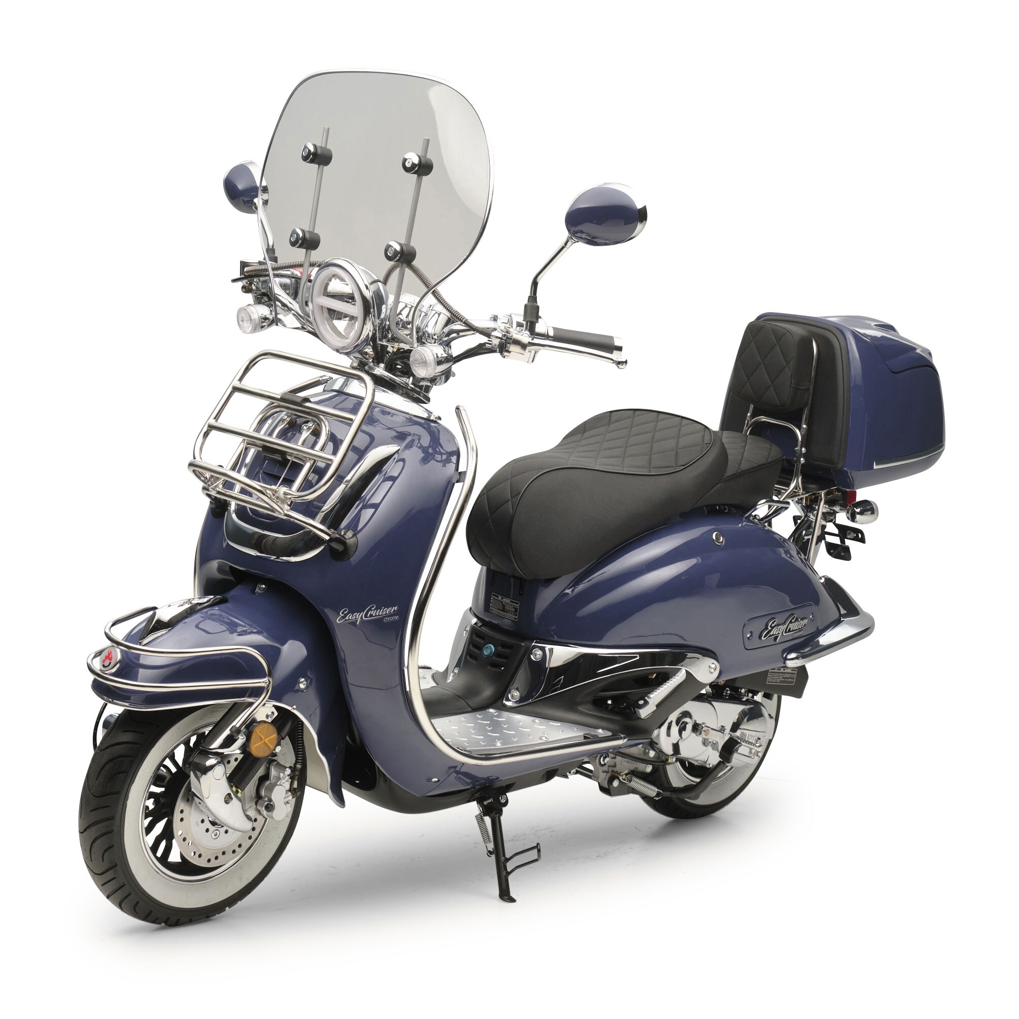 Retroroller EasyCruiser Dunkelblau 125ccm E5 Motorroller