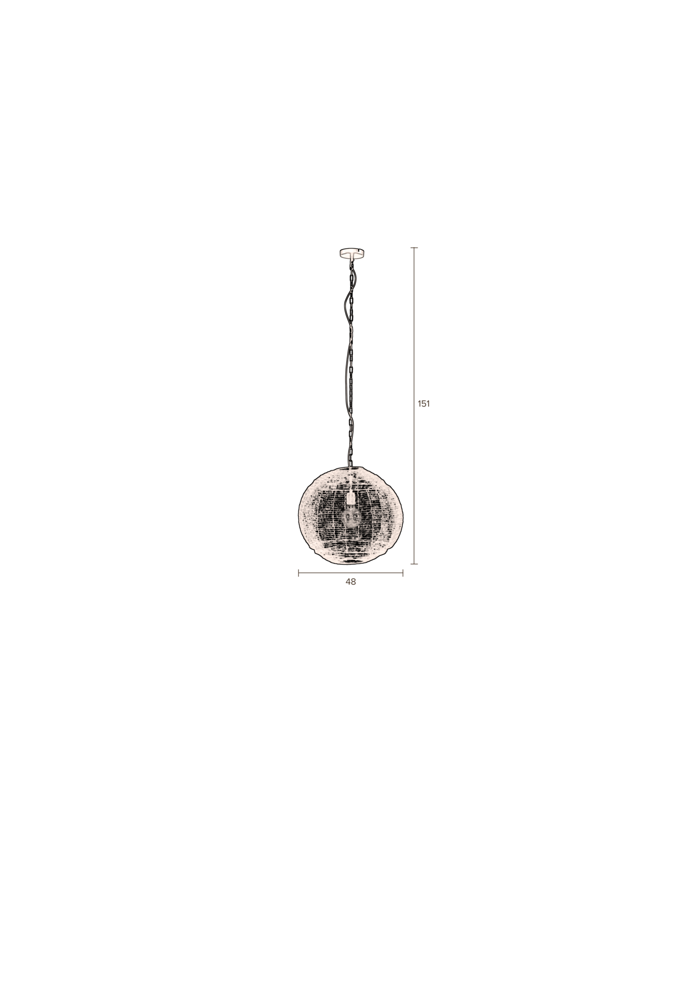 Hanglamp Meezan zwart M