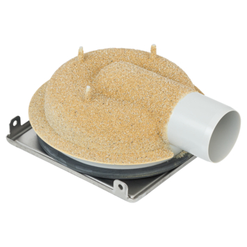 Sanivesk Schrobputje Basic Haaks 15x15cm Ø50mm