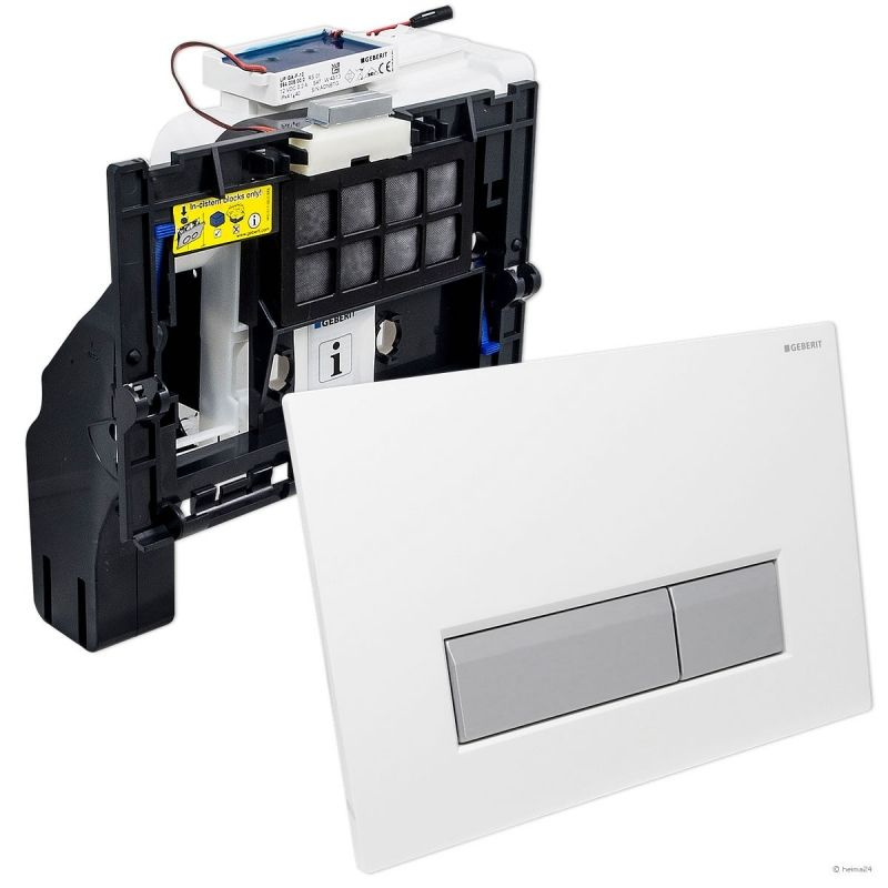 Geberit Sigma 40 bedieningsplaat met geurafzuiging wit