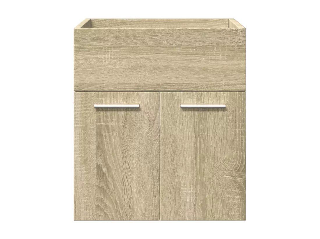 Ensemble de meubles de salle de bain 3 pcs chêne sonoma