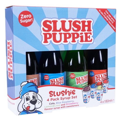 SLUSH PUPPiE Zero Sugar 4 Pack Syrup – 180ml