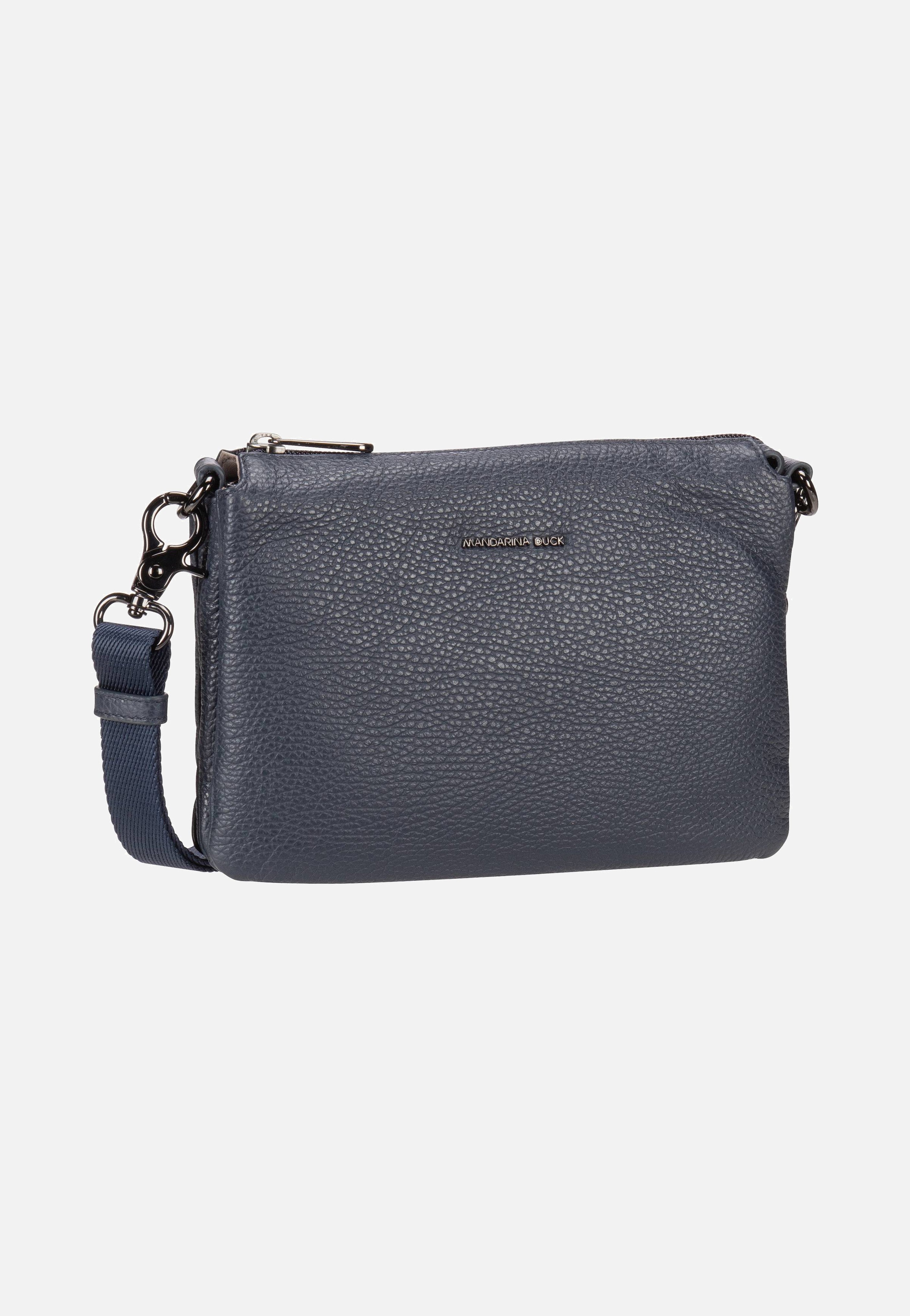 Mellow Leather Pochette FZT82 Dress Blue - Crossbody Bag