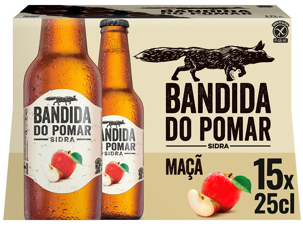 SIDRA BANDIDA DO POMAR MAÇÃ 15X0.25L