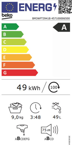 Beko BM3WFT3941B EnergySpin