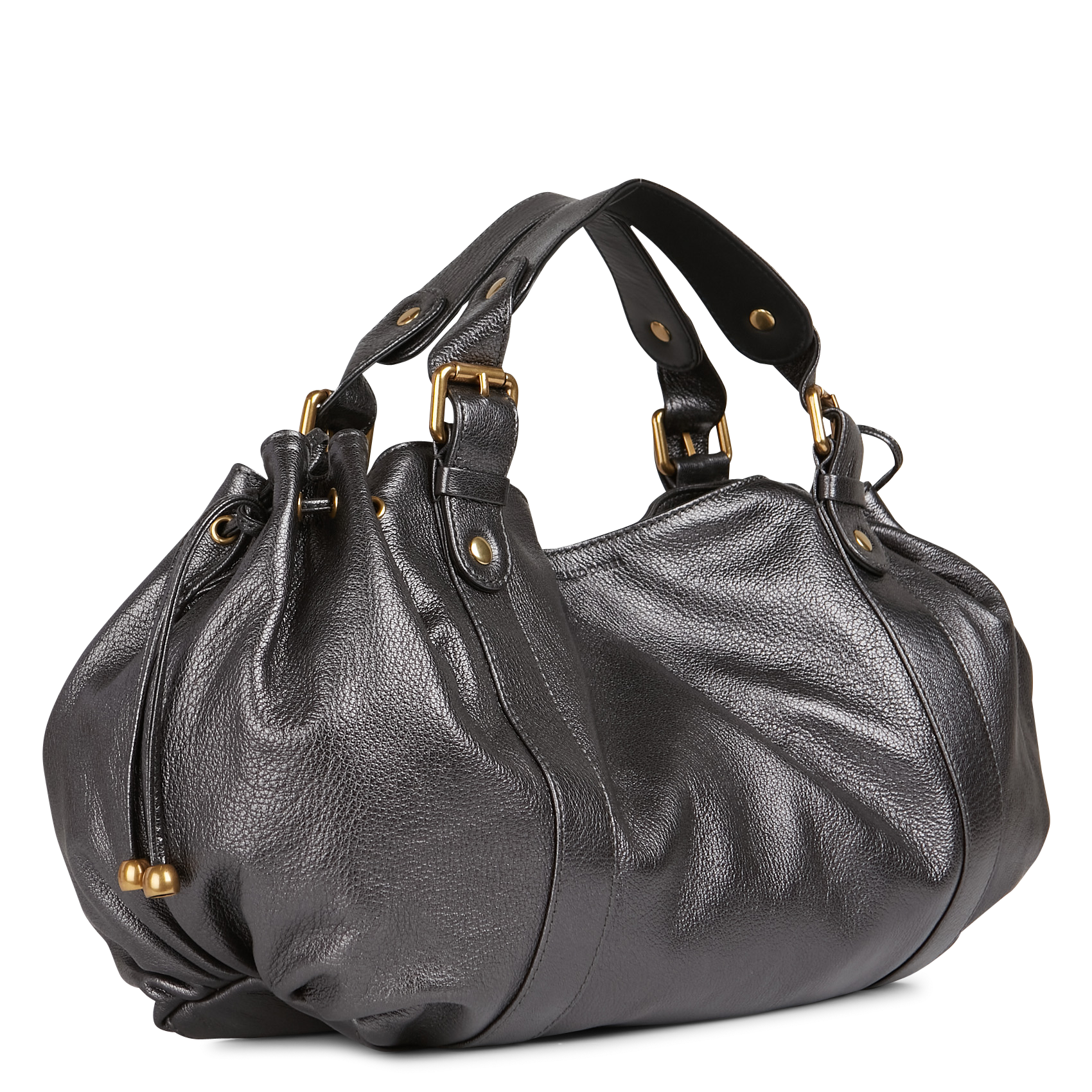 24H - Sac à main en cuir | Gris
