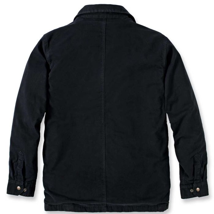 Fleece Lined Snap Front Shirt Jacket Men skjorte/jakke