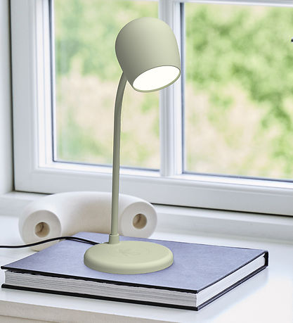 Kreafunk Lampe m. Oplader + H?jtaler - Ellie - Dusty Olive