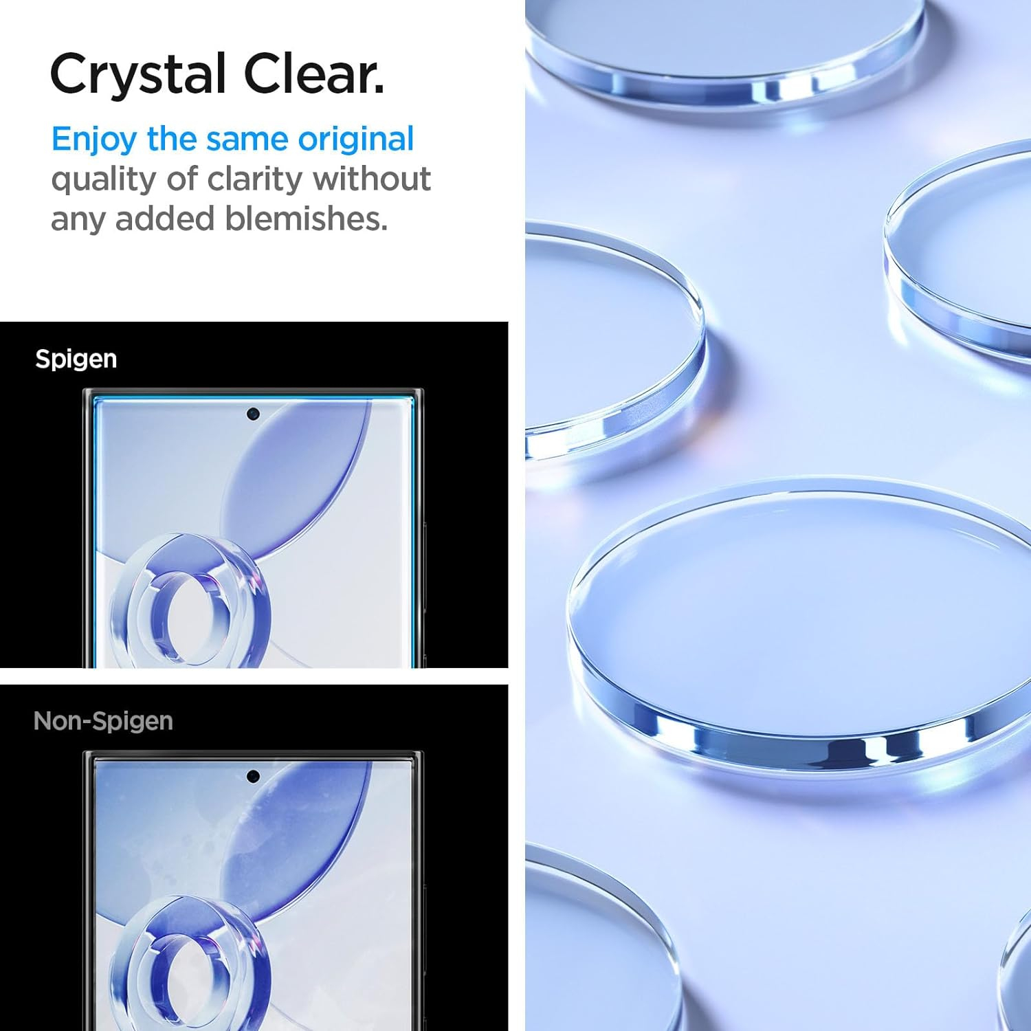 (2er Set) Samsung Galaxy S24 Ultra Glass Tr Slim HD Panzer Glas Case Friendly   Montagerahmen (AGL07495)