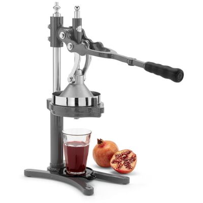 Hebel-Zitruspresse Hadarit mit Edelstahlpresskegel, Anthrazit