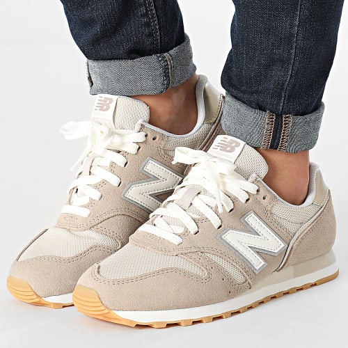 Baskets Femme Classics WL373PQ2 Ecru Taupe
