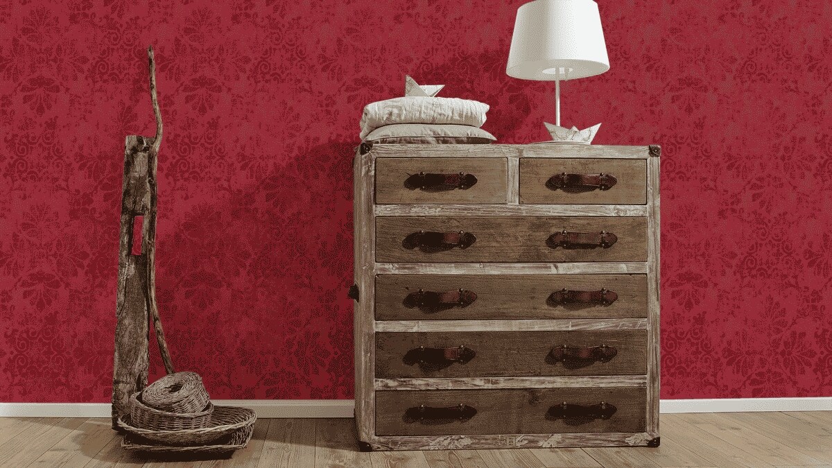 A.S. Création Barocktapete Barock Rot 329873 Tapete Memory 3 Wandtapete Design