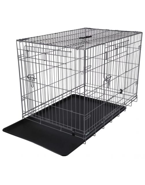 Adori Safety+ Bench Met 2 Deuren Grijs - Hondenbench