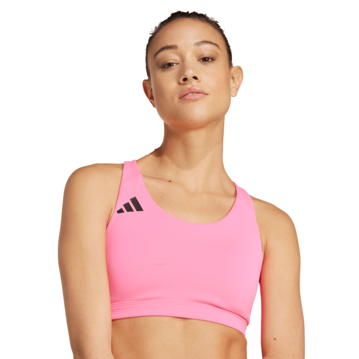 adidas Dame BH Adizero Medium-Support Bra Pink