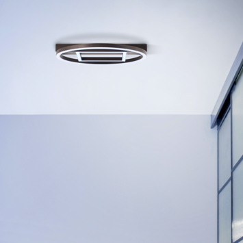 Brilliant plafondlamp Maureen 24W 2500lumen zwart