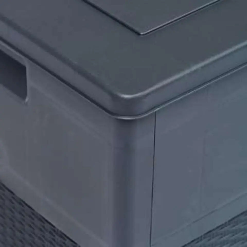 vidaXL - Tuinbox - Antraciet - Kunststof