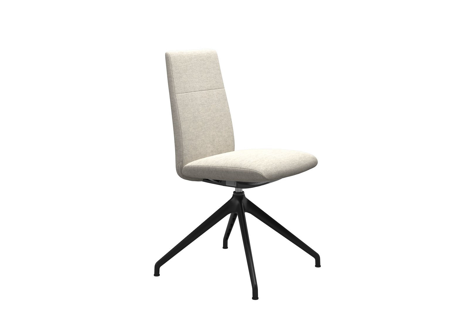 Chilli spisestol Tekstil Peony - Light Beige - Sort