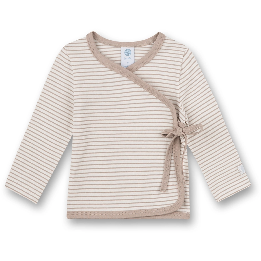 Sanetta Pyjama Shirt beige gestreift