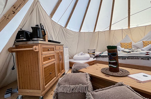 Außergewöhnlich Übernachten im Tipi Belau