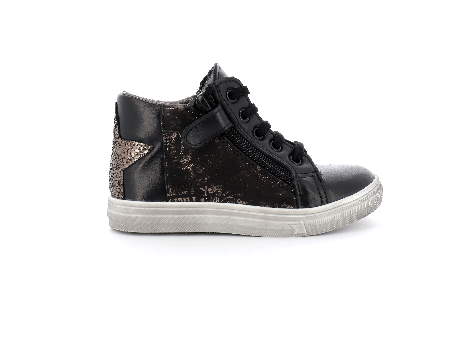 Bopy-SALAMATA Cuir Noir Or