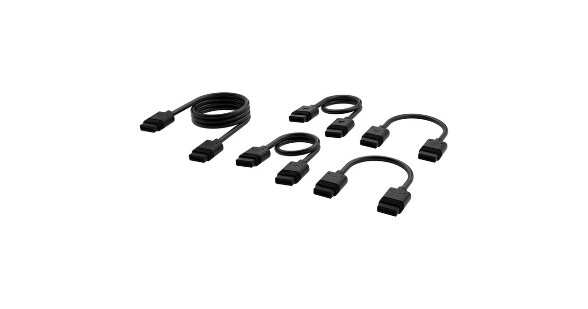 CorsairiCUE LINK Cable Kit kabel  (Zwart, 60 centimeter, 5-delig)