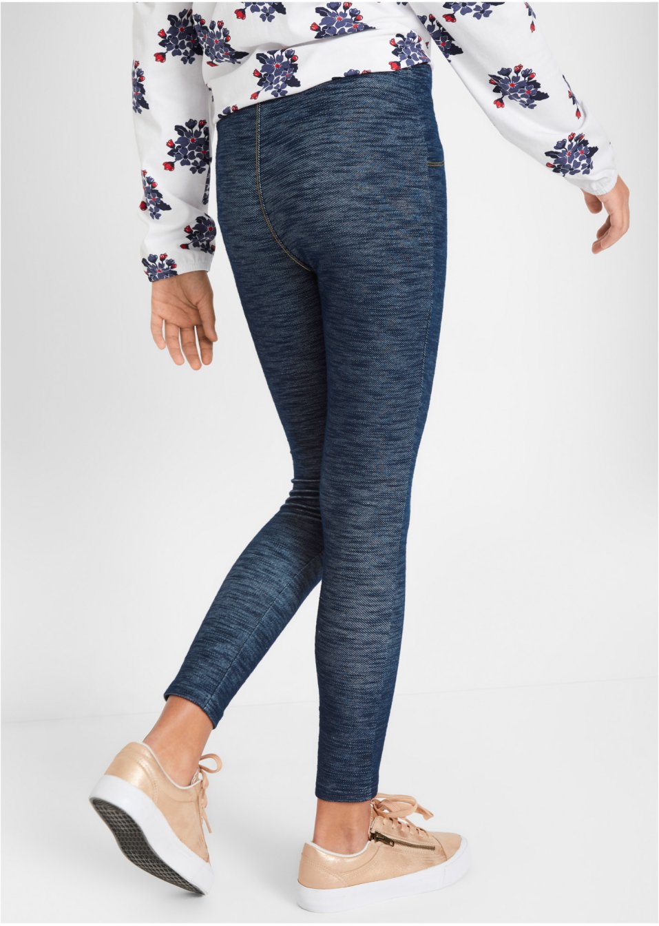 Legging aspect jean fille