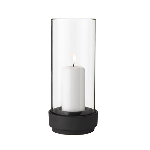 Stelton Classic Hurricane Lanterne, Sort, 11,5x24,5x11,5 cm