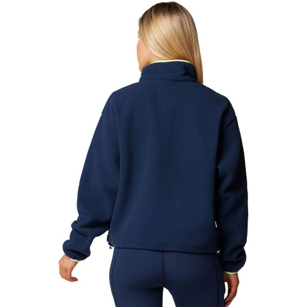 Sweat polaire COLUMBIA HELVETIA II CROPPED HALF SNAP FLEECE W COLLEGIATE NAVY