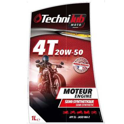 Huile moteur Technilub 4T 20W-50 1L Universel
