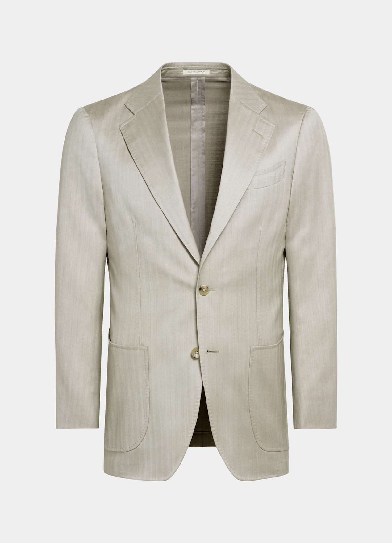 Costume Havana coupe Tailored sable à chevrons