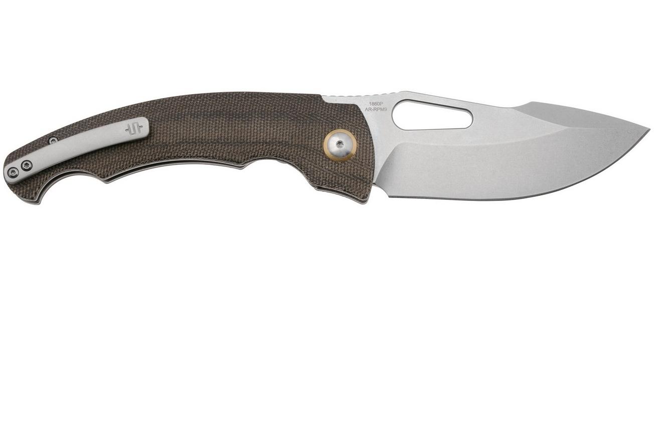 Artisan Cutlery Xcellerator 1860P-ODG, Stonewashed AR-RPM9, OD Green Micarta zakmes, Mike Snody design