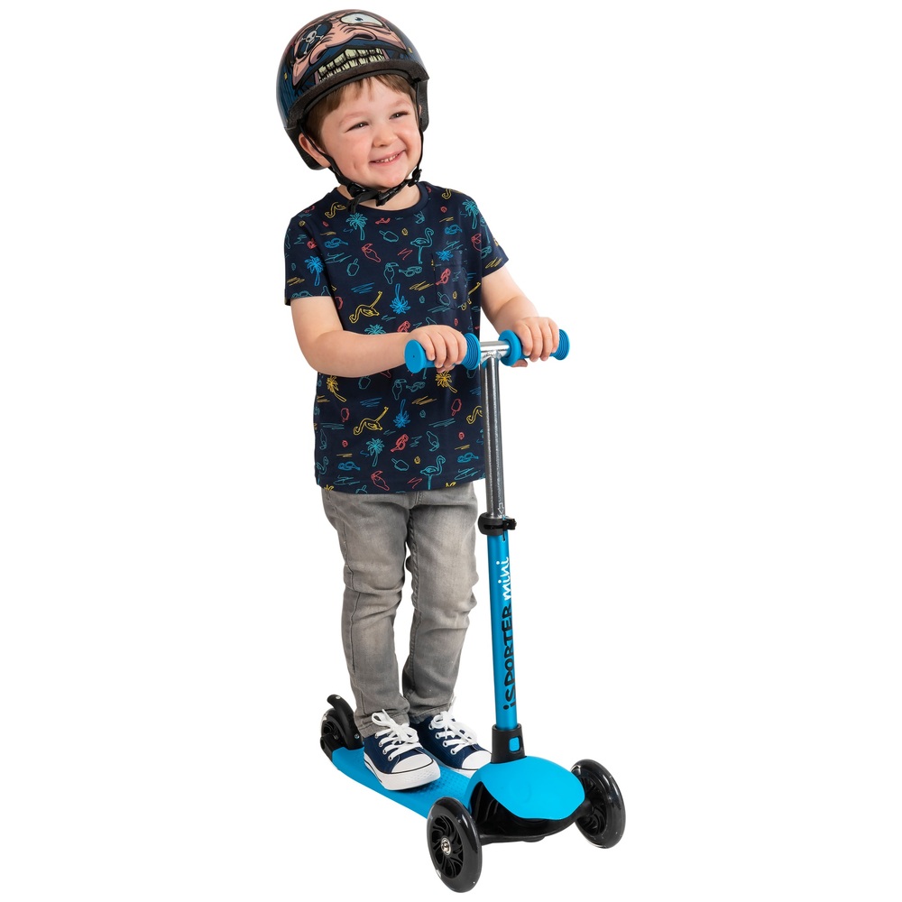 iSporter Mini LED Metallic Blue Scooter