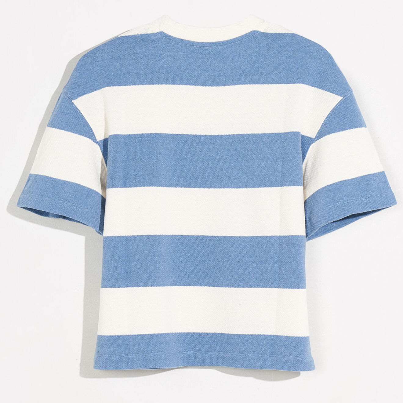 Bellerose T-Shirt Sine rayé blanc/bleu