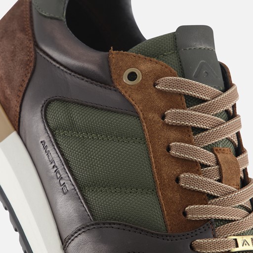Ambitious Grizz Navy Sneakers blauw Leer