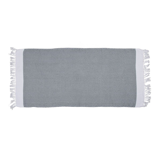 Premium Strandtuch - ca. 80 x 170 cm- grün/weiß
