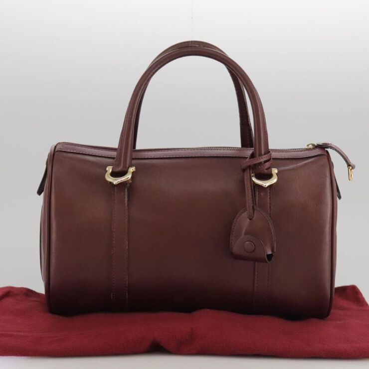 Cartier Vintage Cartier Handbag Burgundy