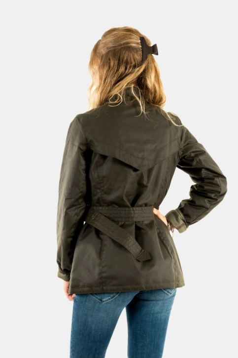 blousons et vestes barbour montgomery wax ol71 olive/classic
