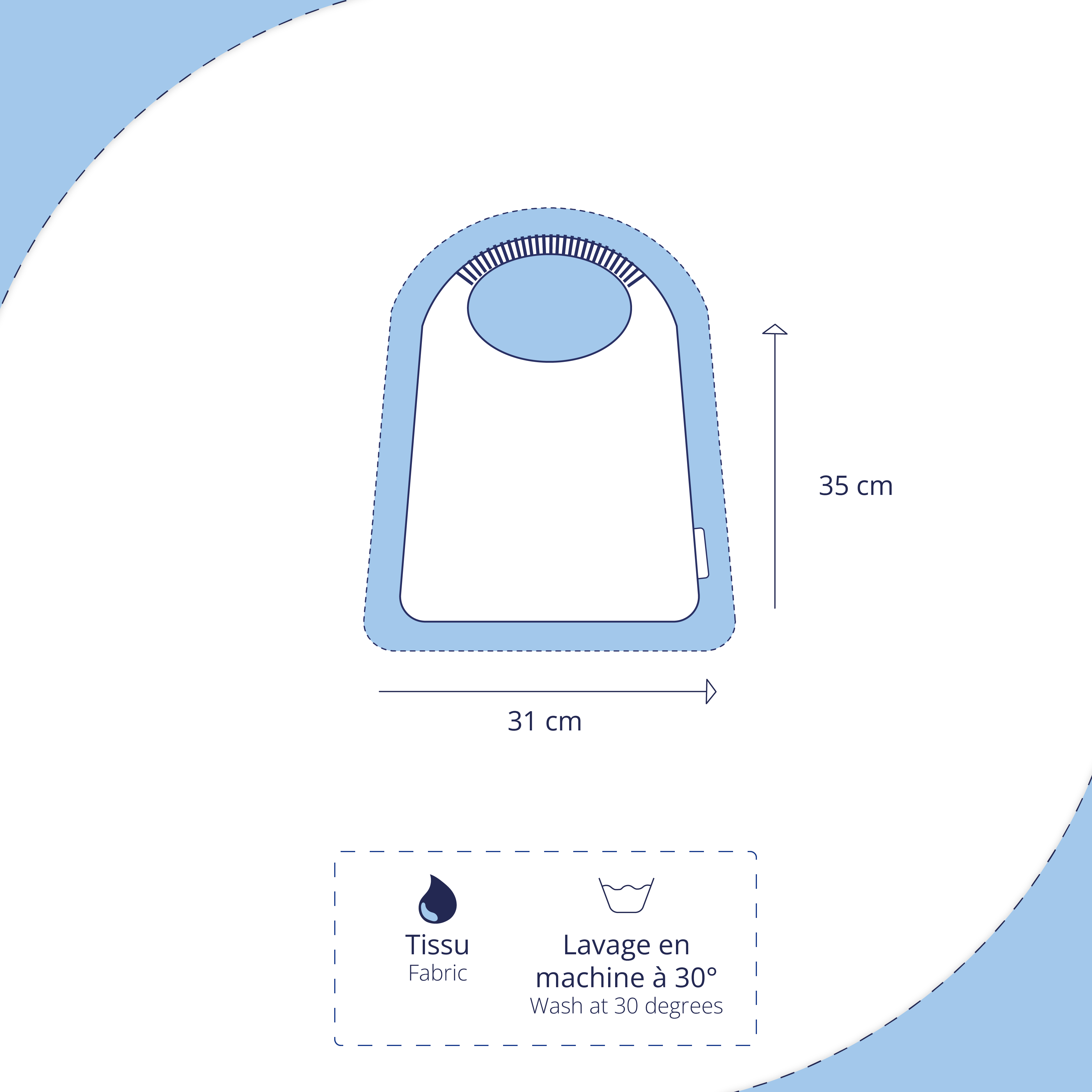 Serviette Enfant Élastique Sous L'océan