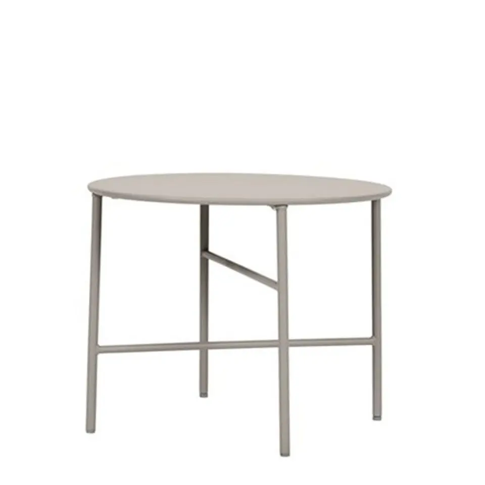Lisomme Mila metalen tuin salontafel grijs - Ø 50 cm