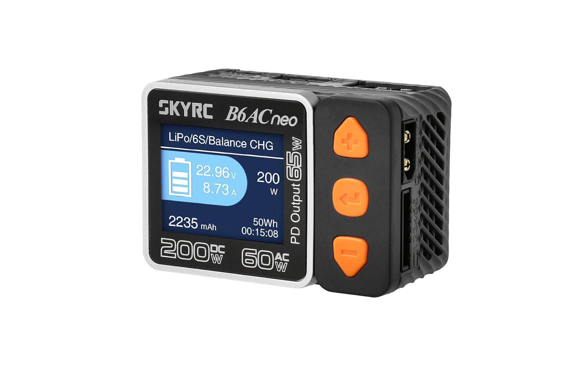 Ladegerät B6AC Neo 60W AC, 200W DC, 1-6SKompaktes Modellbau-Ladegerät für LiPo und NiMH Akkus