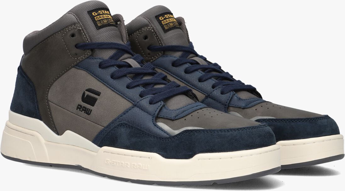 G-STAR RAW blauwe g-star raw hoge sneaker attacc mid lay
